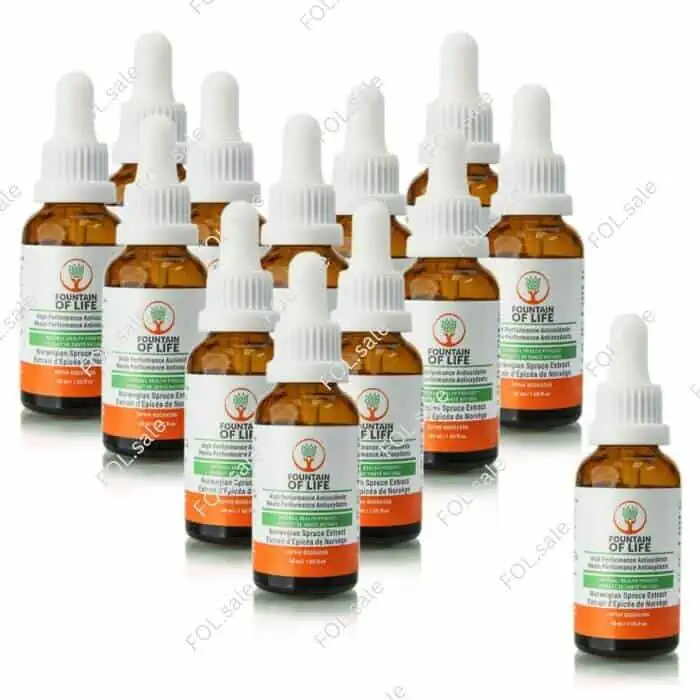 fountain of life antioxidant drops 12 plus 1 bottles pack