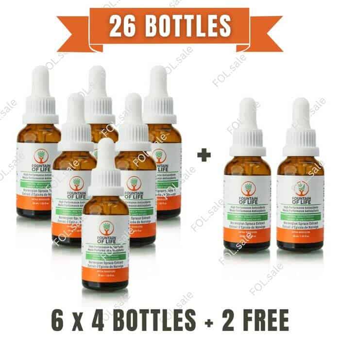 fountain of life antioxidant drops 24 plus 2 bottles pack